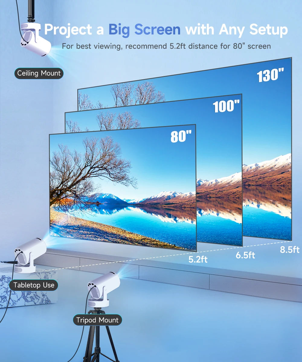 Cinematic Projector Portable Home Theater™